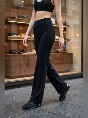 Athletic Works Black Straight Leg Pants - Size Small